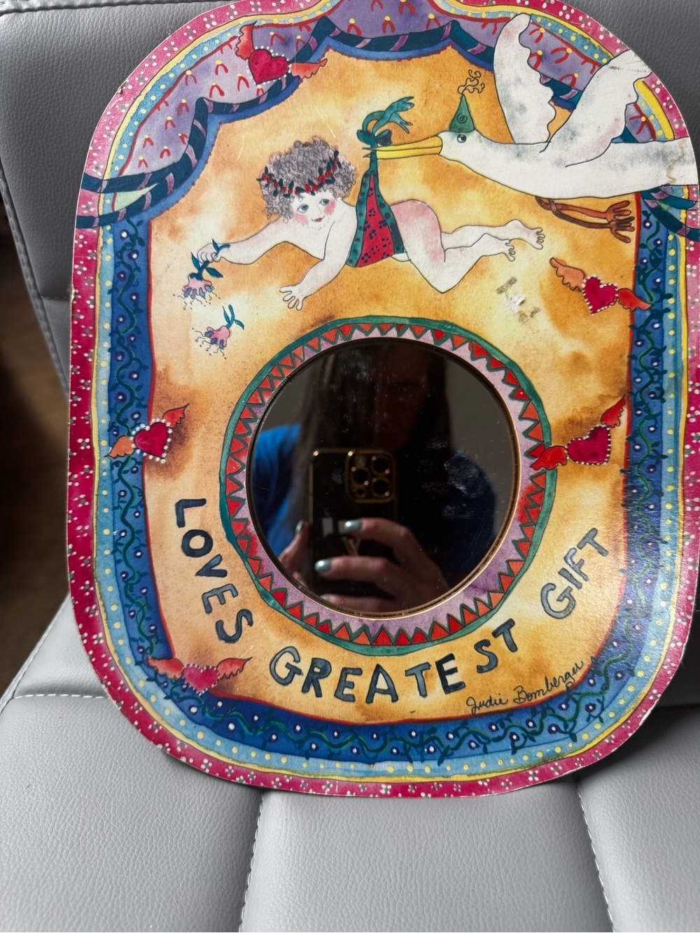 Multicolor 'Love's Greatest Gift' Decorative Wall Mirror